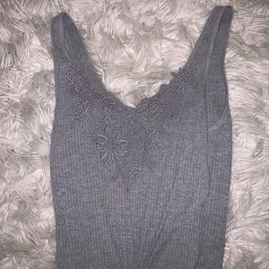 gray tank from hollister!